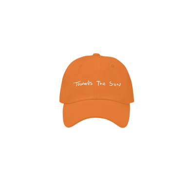 Towards The Sun Orange Dad Hat Front