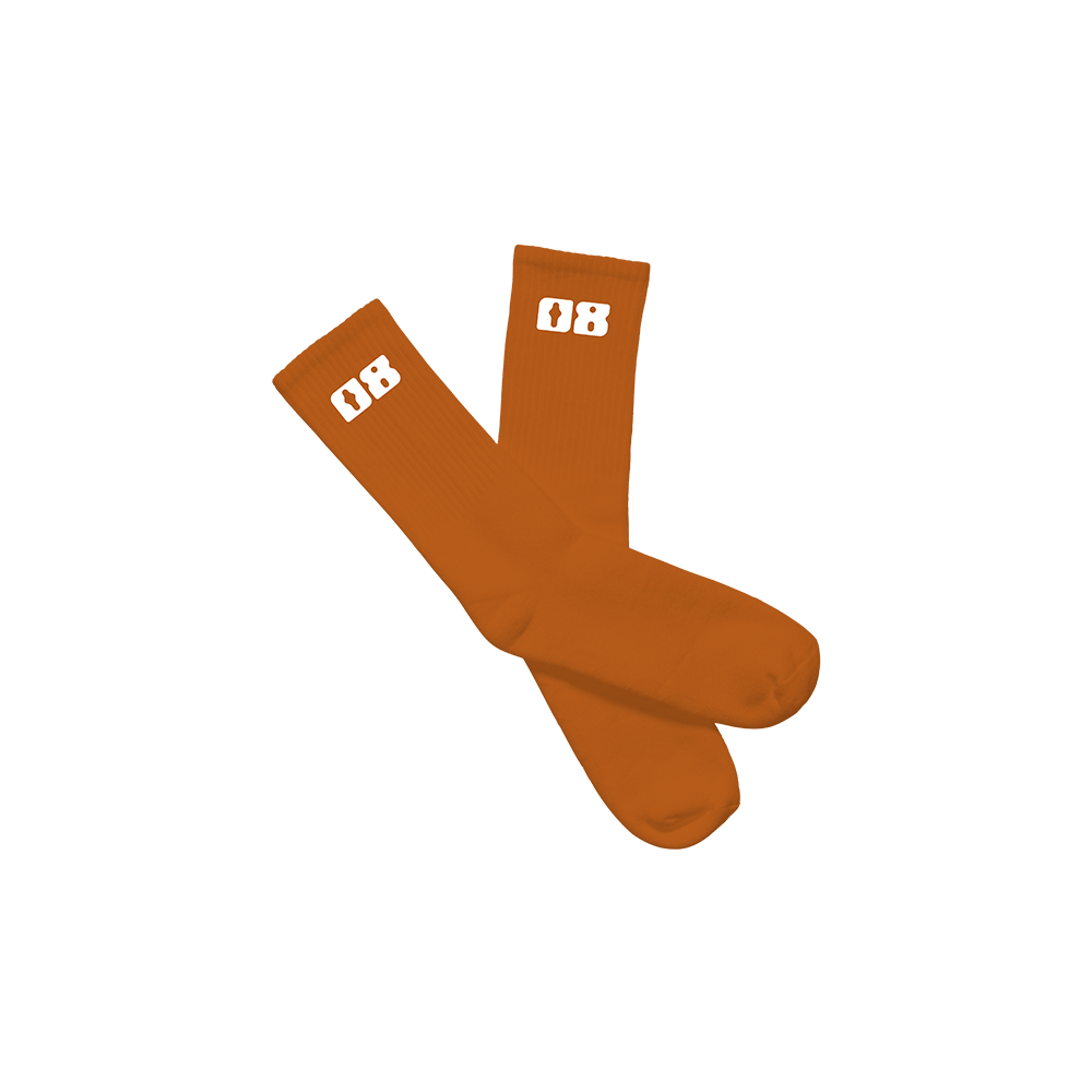 August08 Orange Socks